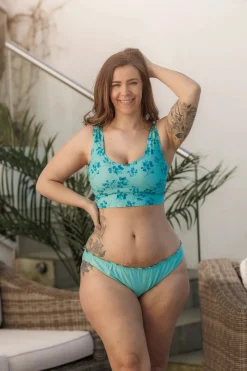 Ruffles Bikinitruse - Turkis