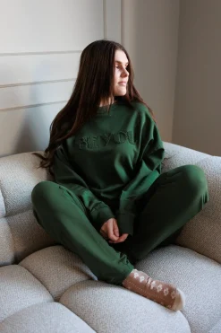 Sandra bukse - Mørk grønn