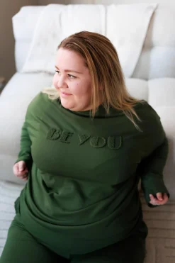 Sandra genser - Mørk grønn