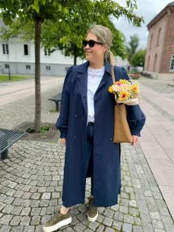 Siri Trenchcoat - Marineblå