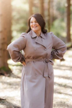 Siri Trenchcoat - Taupe Grey