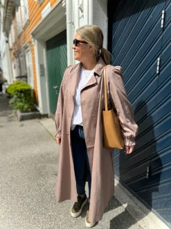 Siri Trenchcoat - Taupe Grey