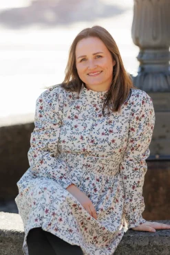 Solveig kjole - Kremhvit