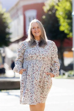 Solveig kjole - Kremhvit